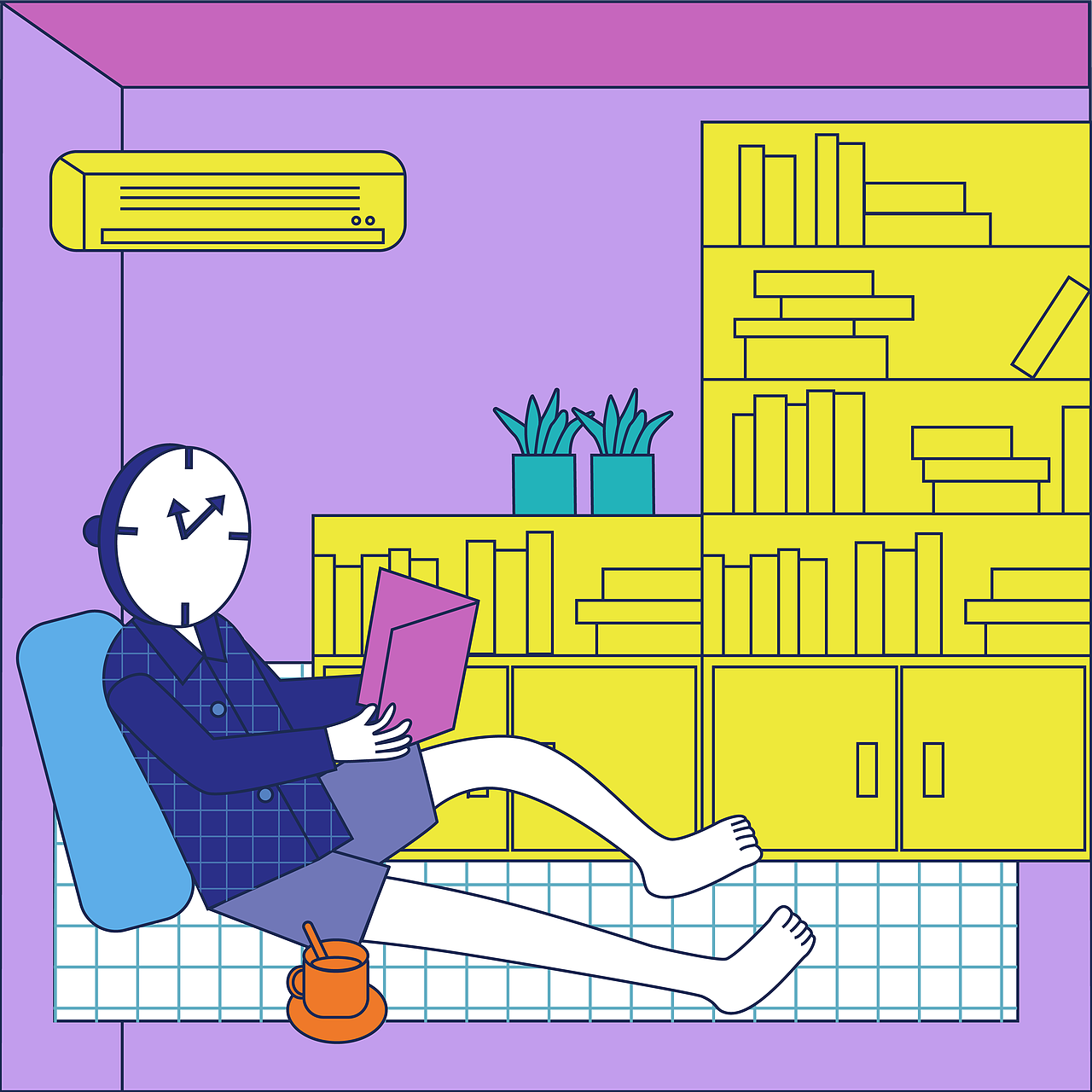 钟摆人（图ZMTkzOTc5MTAw） - 艺术插画 - 站酷设计师阿Wan原创素材 - 站酷ZCOOL