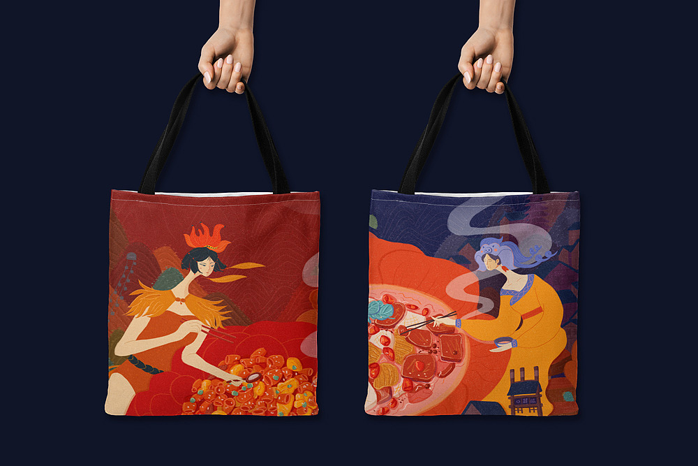 手提帆布袋应用展示