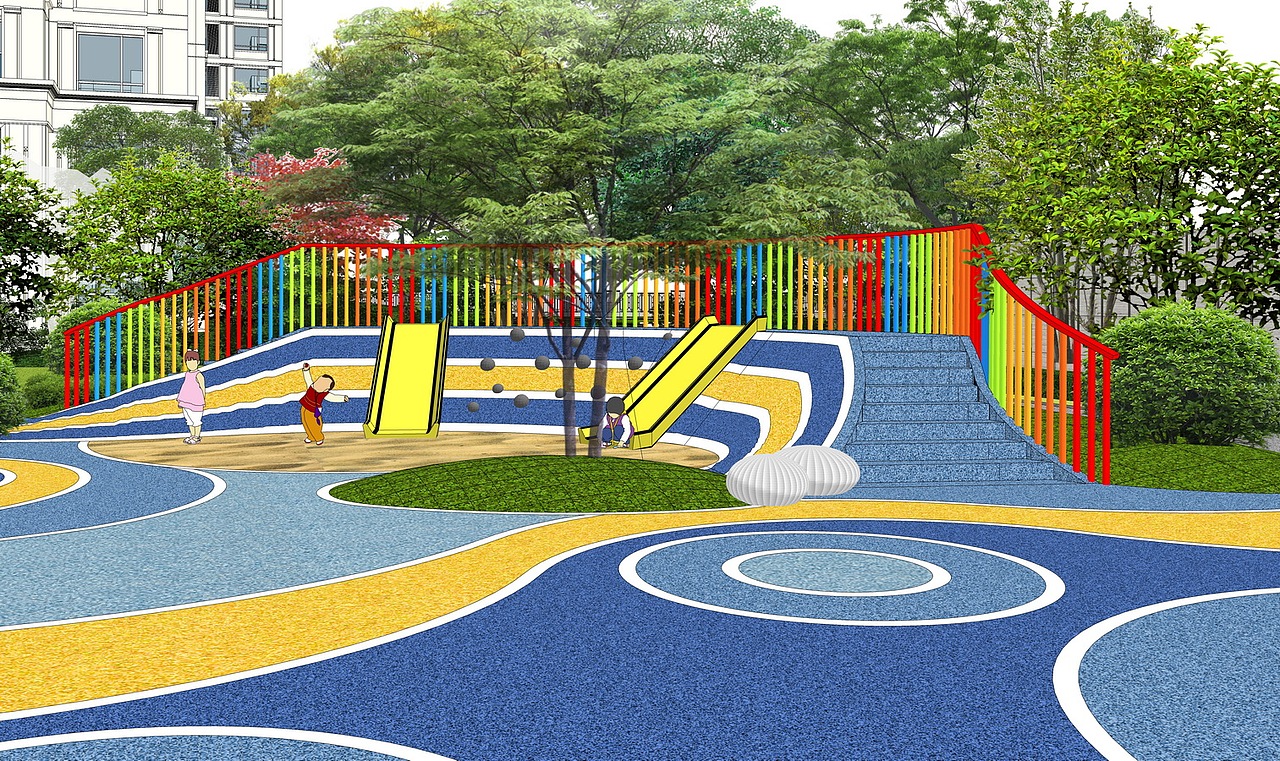 岱山壹号大区景观SU模型下载