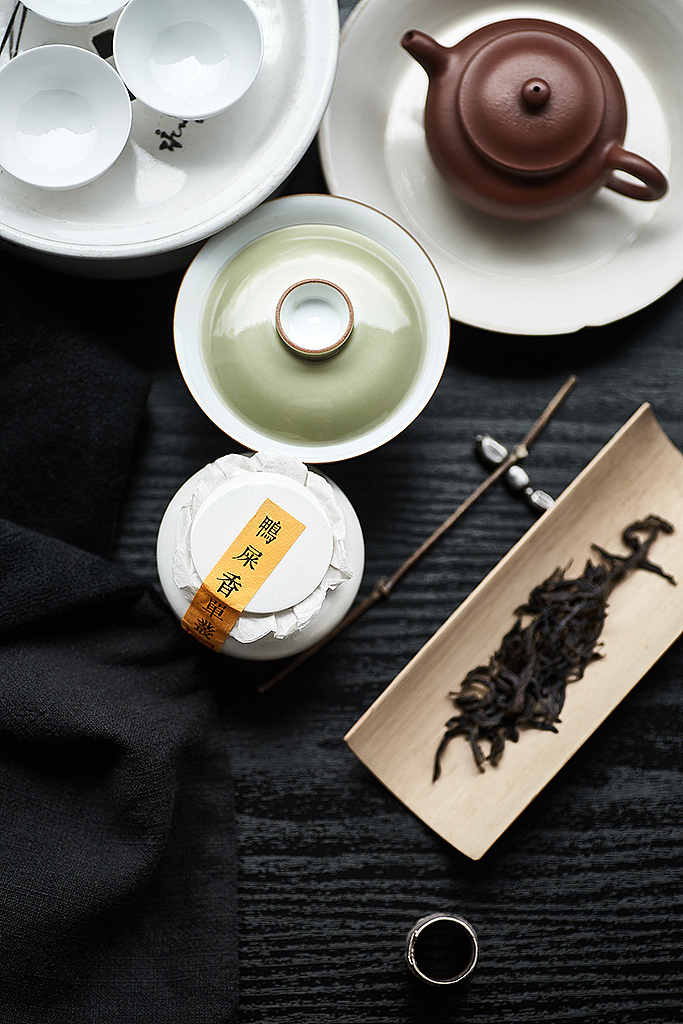 一组茶叶拍摄
