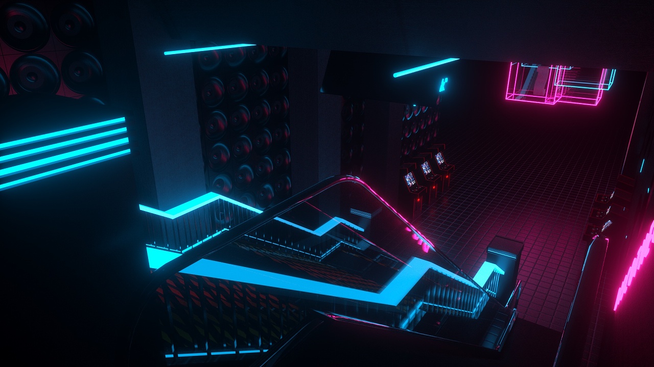 个人作品-赛博风空间设计|空间|家装设计|杨钧淋 - 原创作品 - 站酷