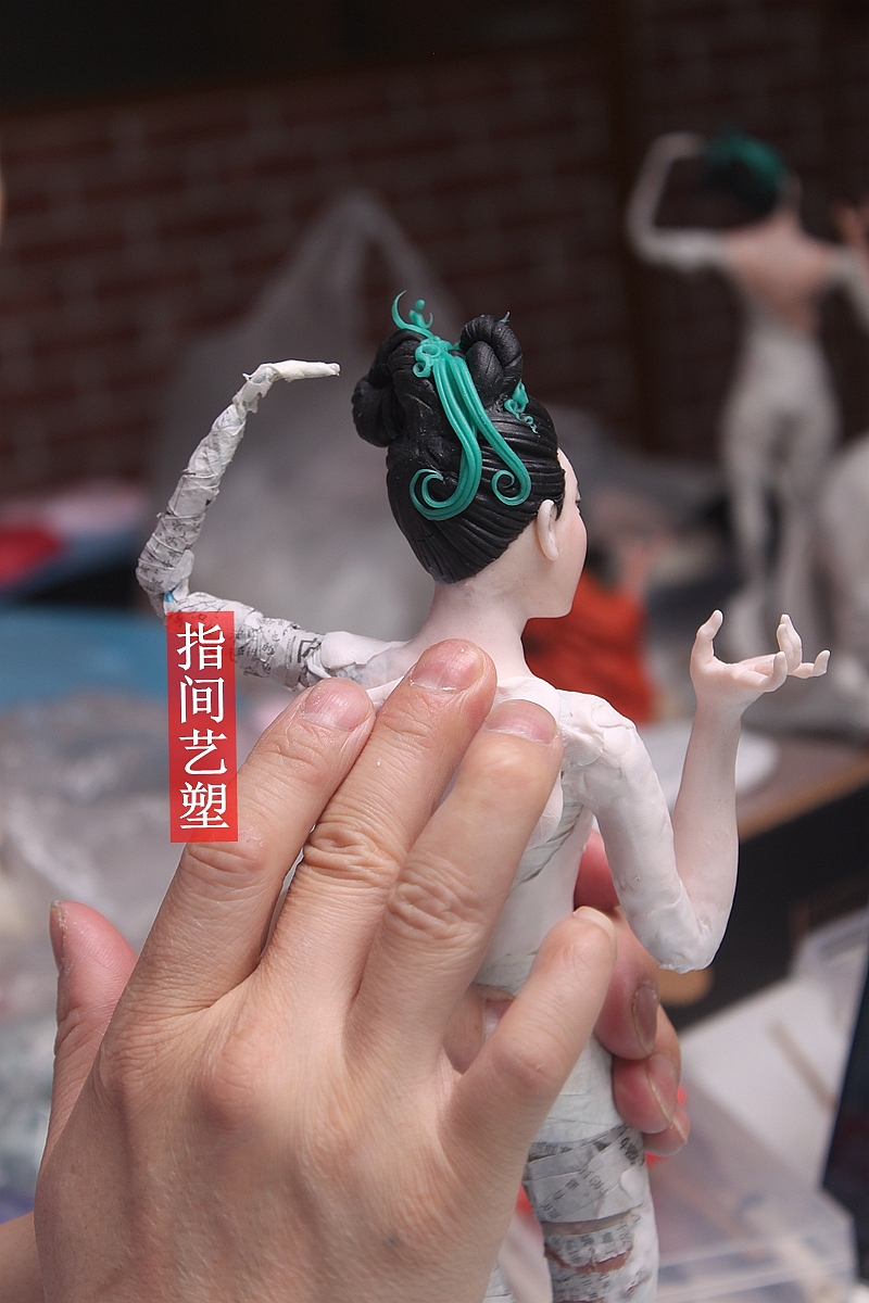 贺加贵面塑软陶(古典仕女)