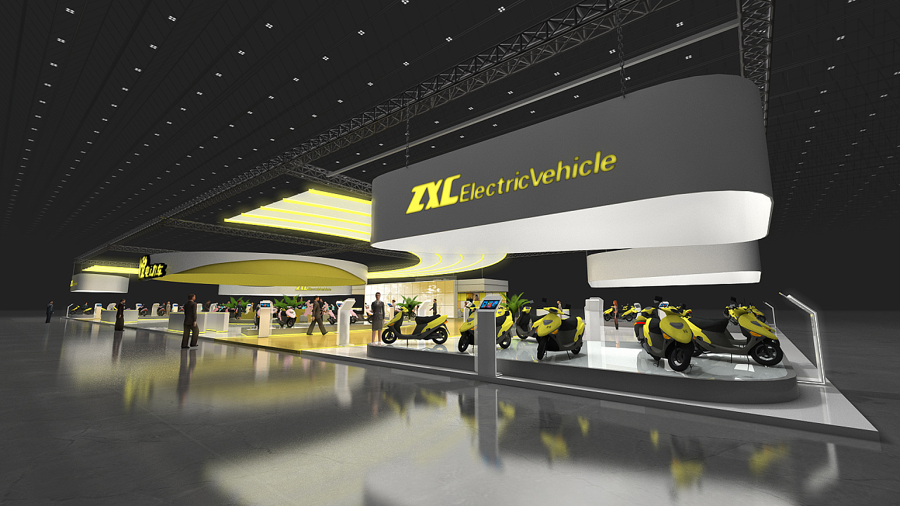 电动车展台设计