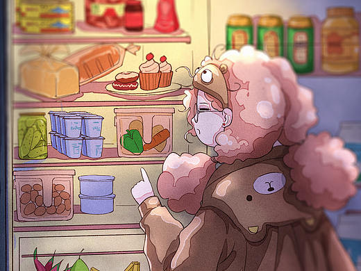 夜宵（个人主页-ZNDg5MDgyNzY=） - 创作习作 - 站酷设计师鬼鬼啊原创素材 - 站酷ZCOOL