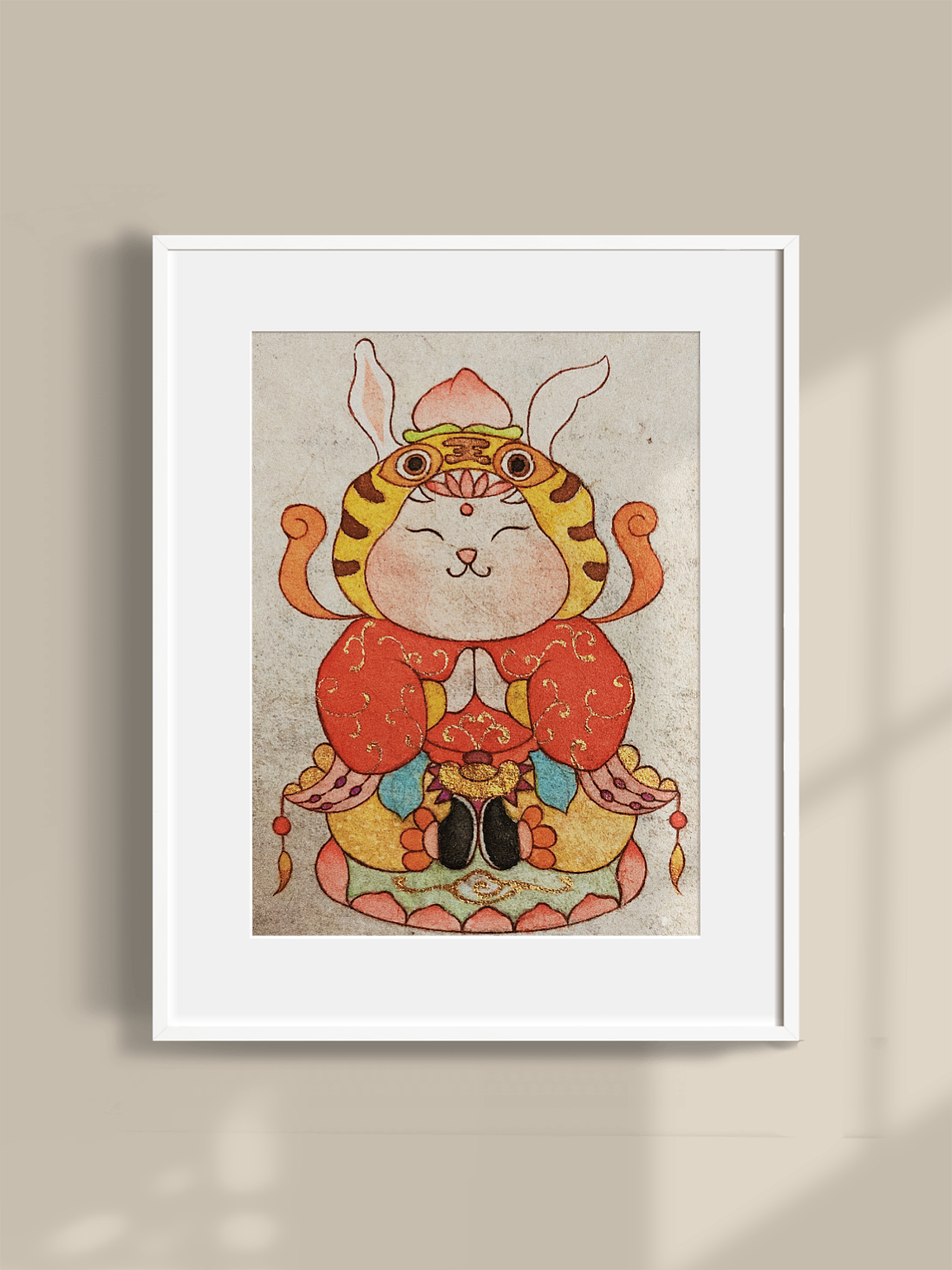 《兔爷儿》（图ZMzI0MDEzNDg0） - 艺术插画 - 站酷设计师小桃子studio原创素材 - 站酷ZCOOL