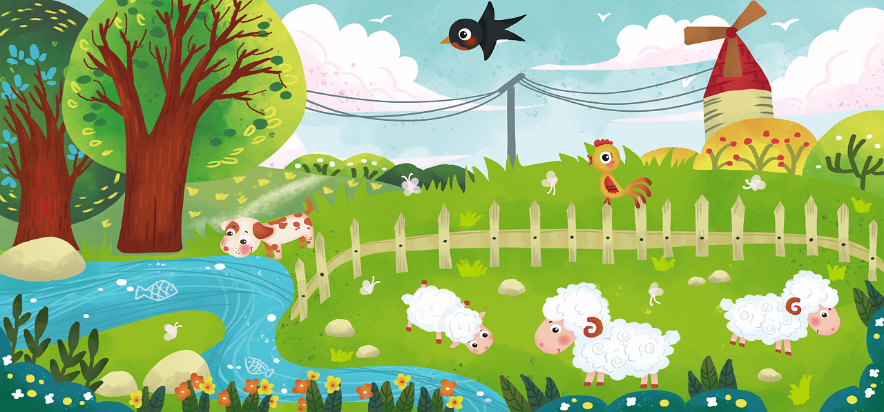快乐农场|插画|儿童插画|丝丝入畵 - 原创作品 - 站酷 (zcool)