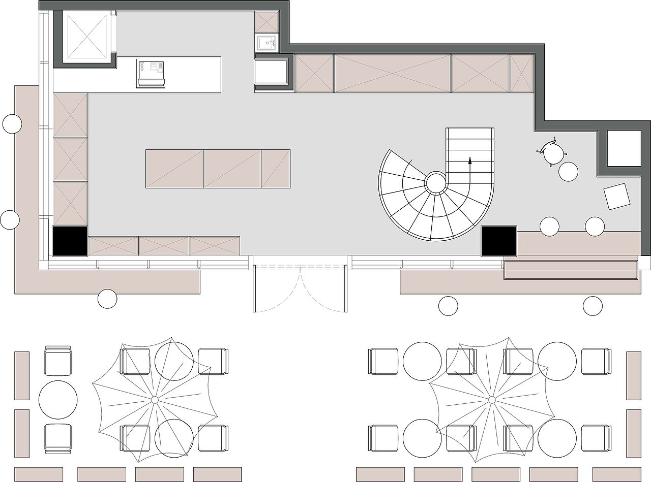 二楼彩平示意图▼