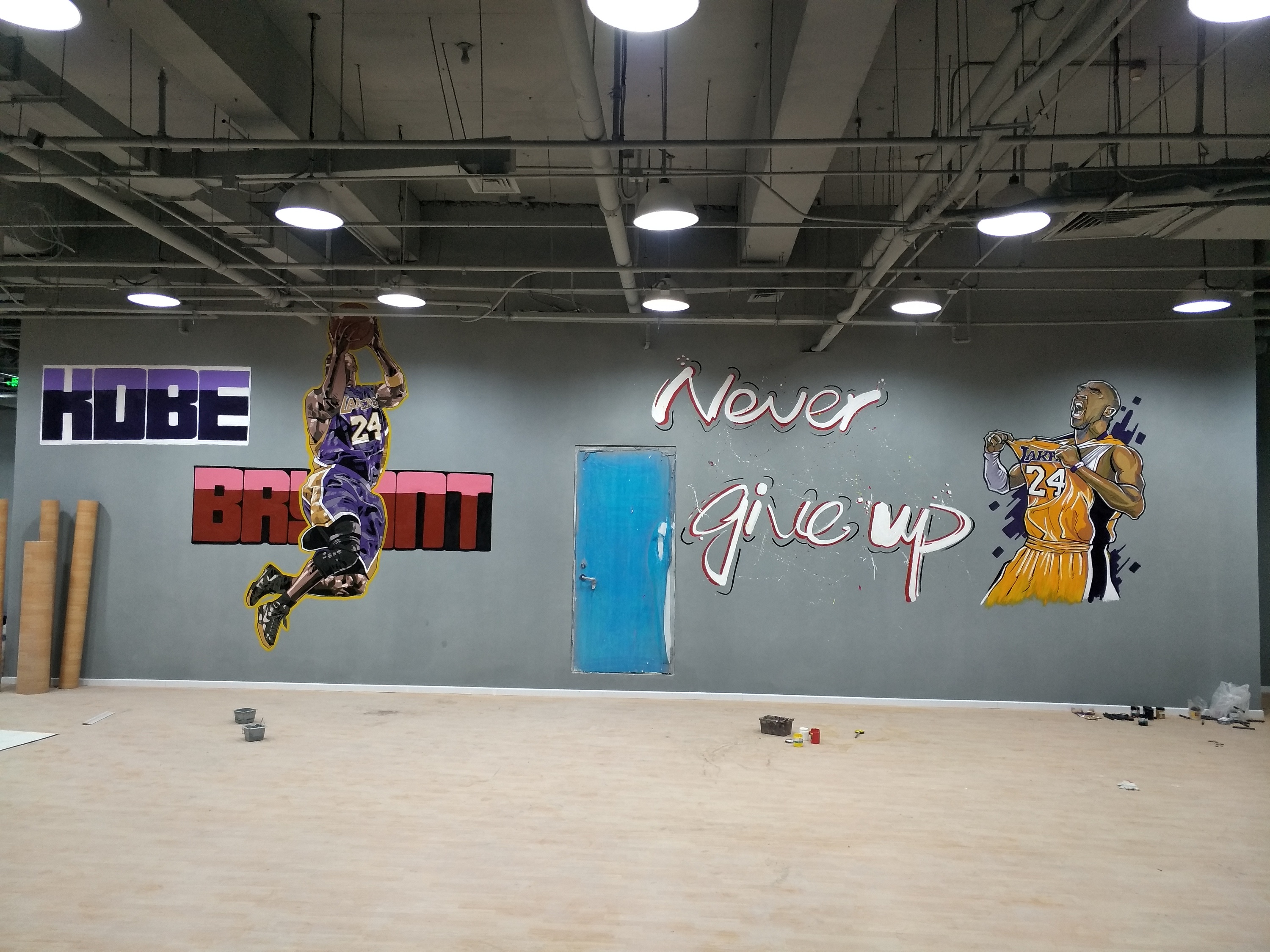 儿童体能运动馆手绘墙