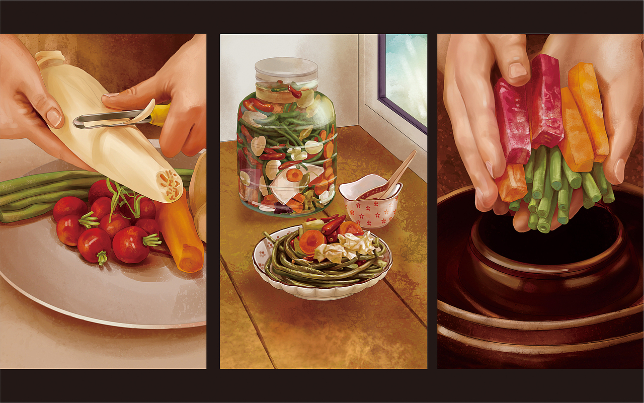 专注餐饮这几年——意合餐饮插画合集(上)