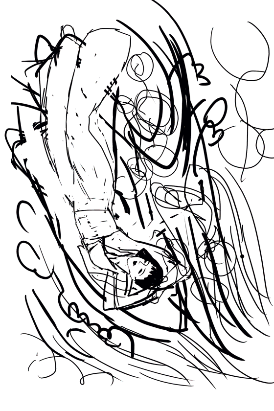 古风国潮中国风原创插画6p竹鹤荷雀