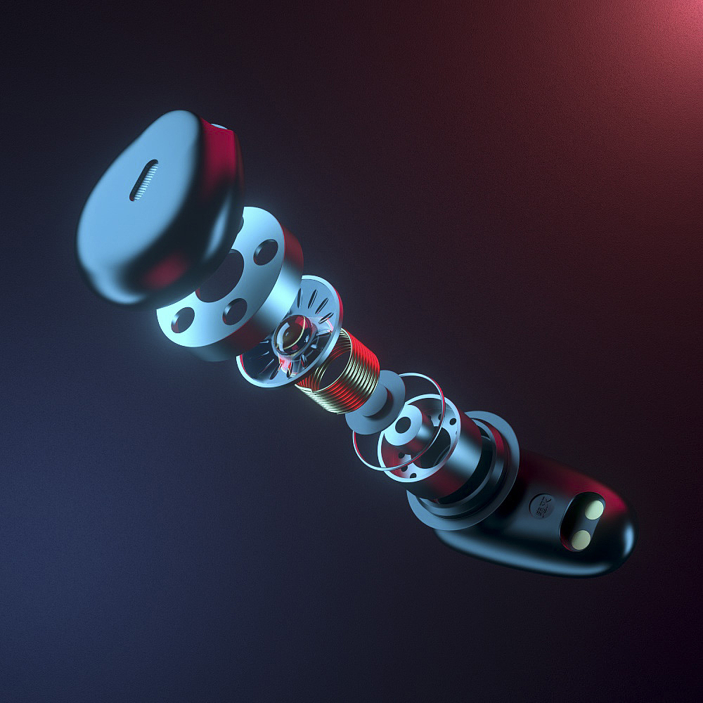 蓝牙耳机建模渲染产品视频