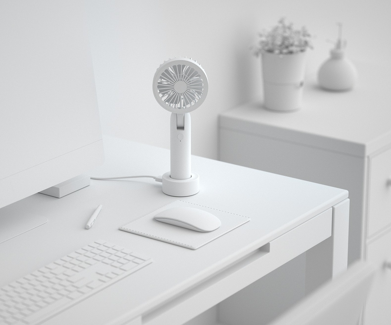 房间小风扇【渲染练习分享】