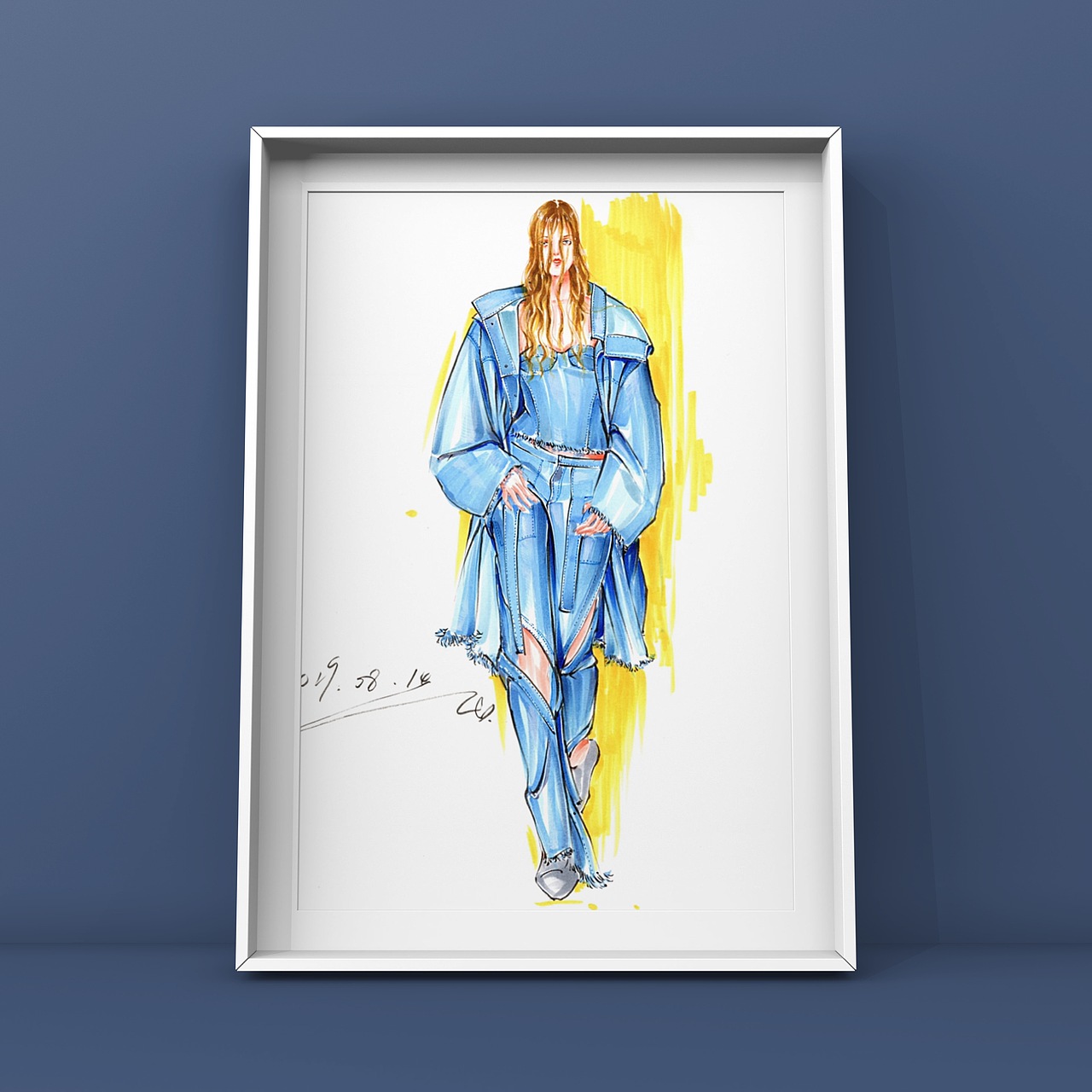 服装设计～手绘时装画（图ZMTc0NTYyMjI4） - 正装/礼服 - 站酷设计师零一手绘原创素材 - 站酷ZCOOL