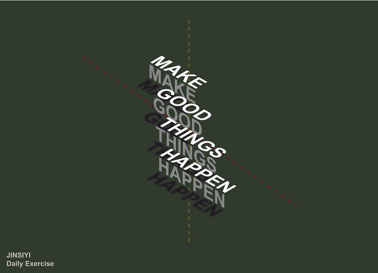 立体文字效果练习|平面|字体/字形|plastic_thought - 临摹作品