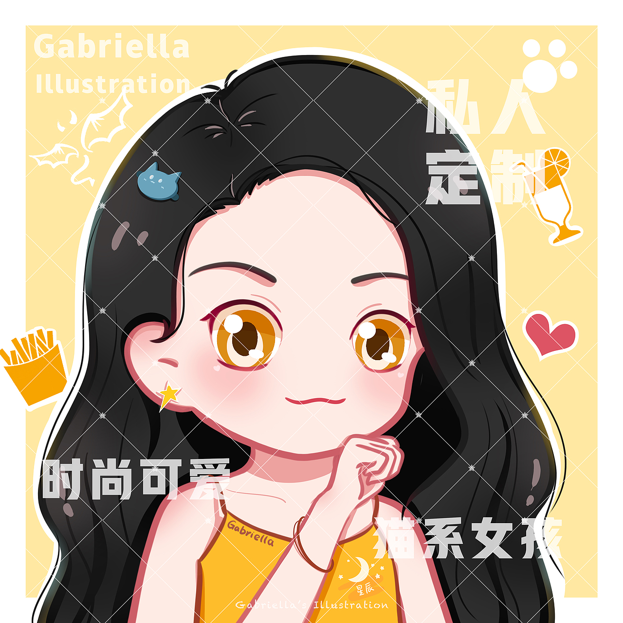 原创｜Q版情侣头像｜自用（图ZMjc0NDkzNTY0） - IP形象 - 站酷设计师Gabriella昕昕原创素材 - 站酷ZCOOL