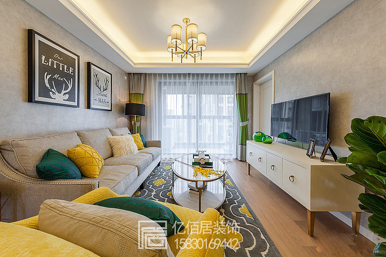 河北亿佰居装饰有限公司 117㎡精装房改造清新小美式