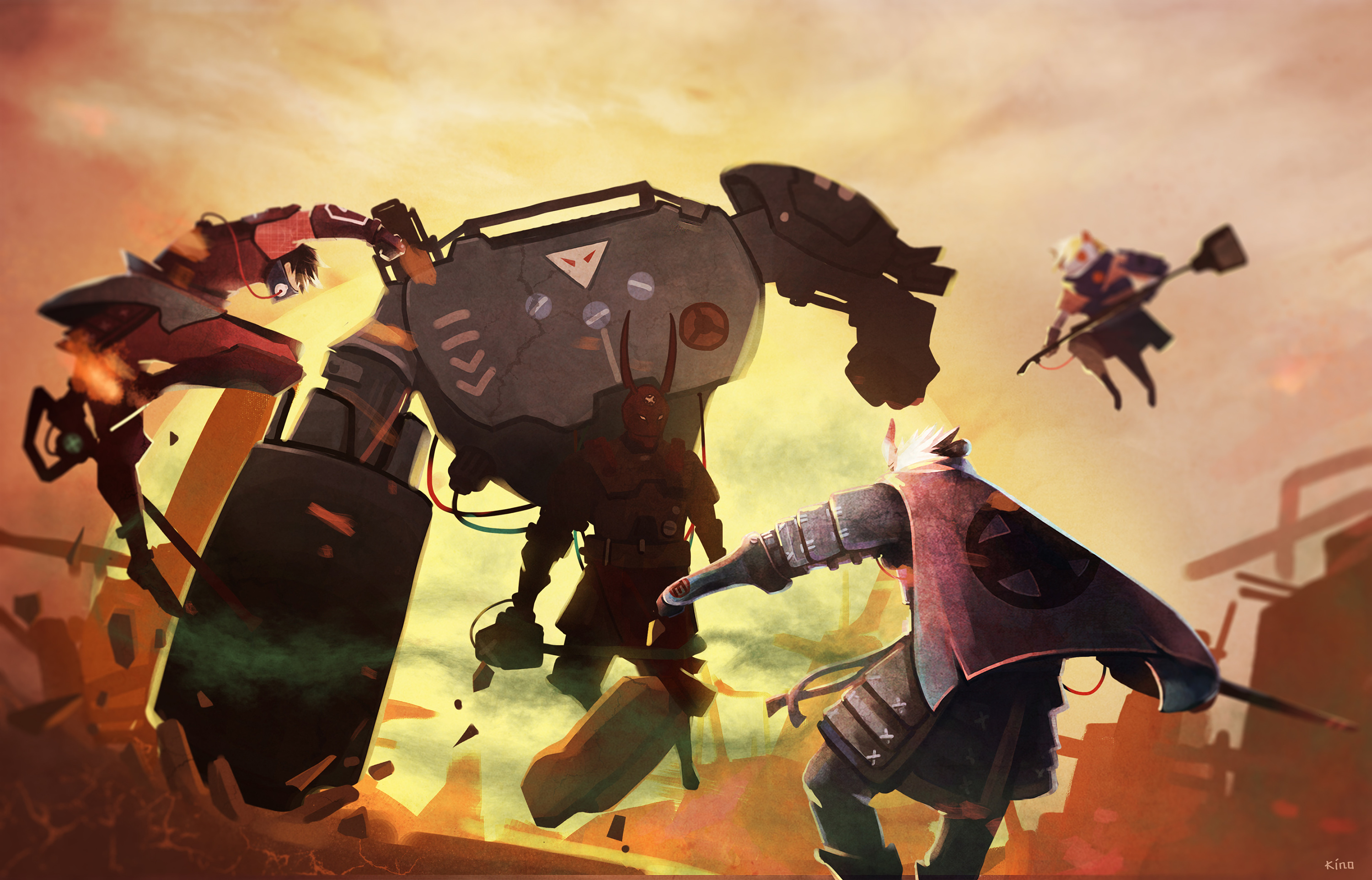 人物设计-武士机械战队