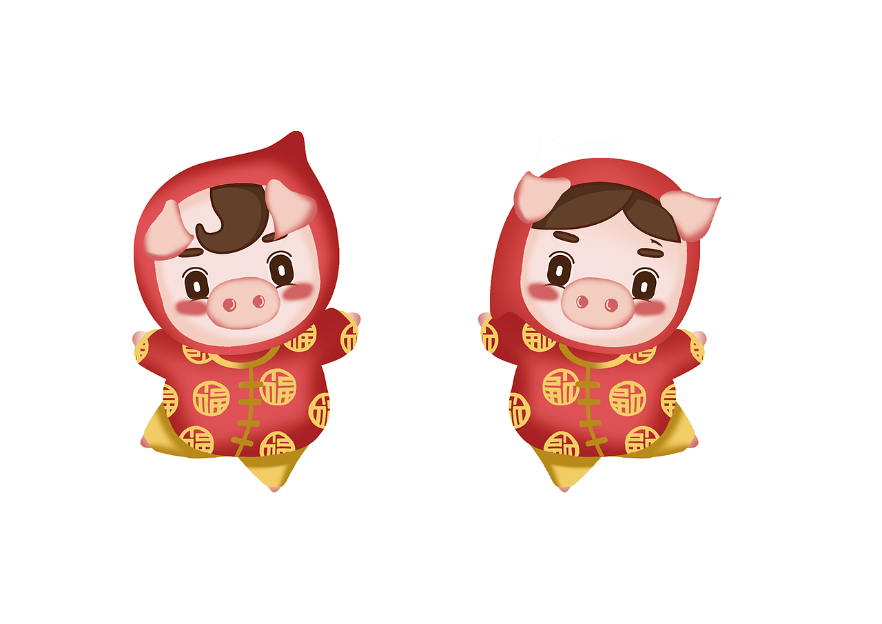 幸而有你新年周边插画（图ZMTcxNjQ0OTMy） - 艺术插画 - 站酷设计师一期一绘旨原创素材 - 站酷ZCOOL