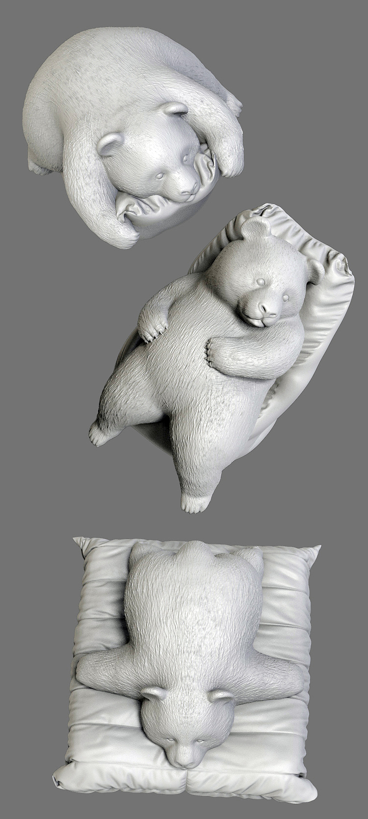 国宝 瘫 系列手办(设计稿渲染图)