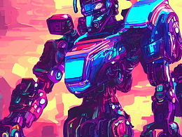 #AI創(chuàng)作實驗室#五彩斑斕，機甲