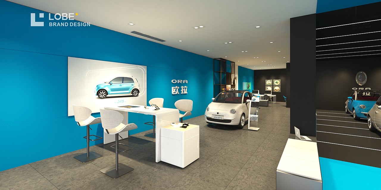 欧拉汽车终端销售店面设计