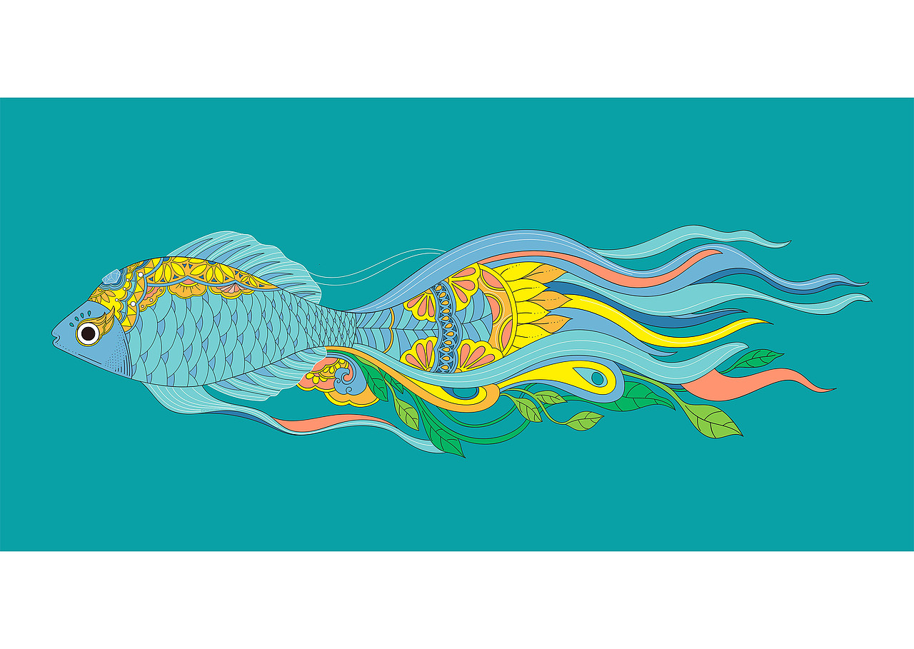 酸菜鱼-酸渡老坛子酸菜鱼品牌插画