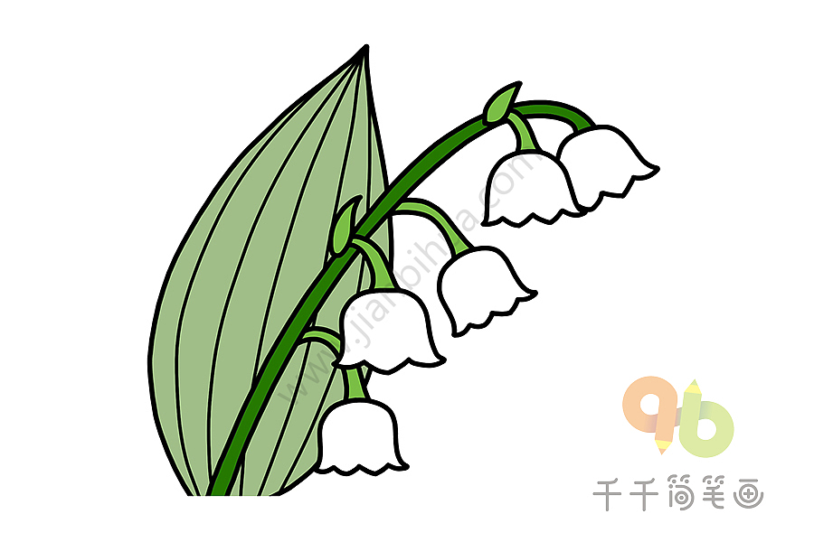 简笔画-铃兰（图ZMjAzODkzNjQw） - 儿童插画 - 站酷设计师抱只喵儿原创素材 - 站酷ZCOOL