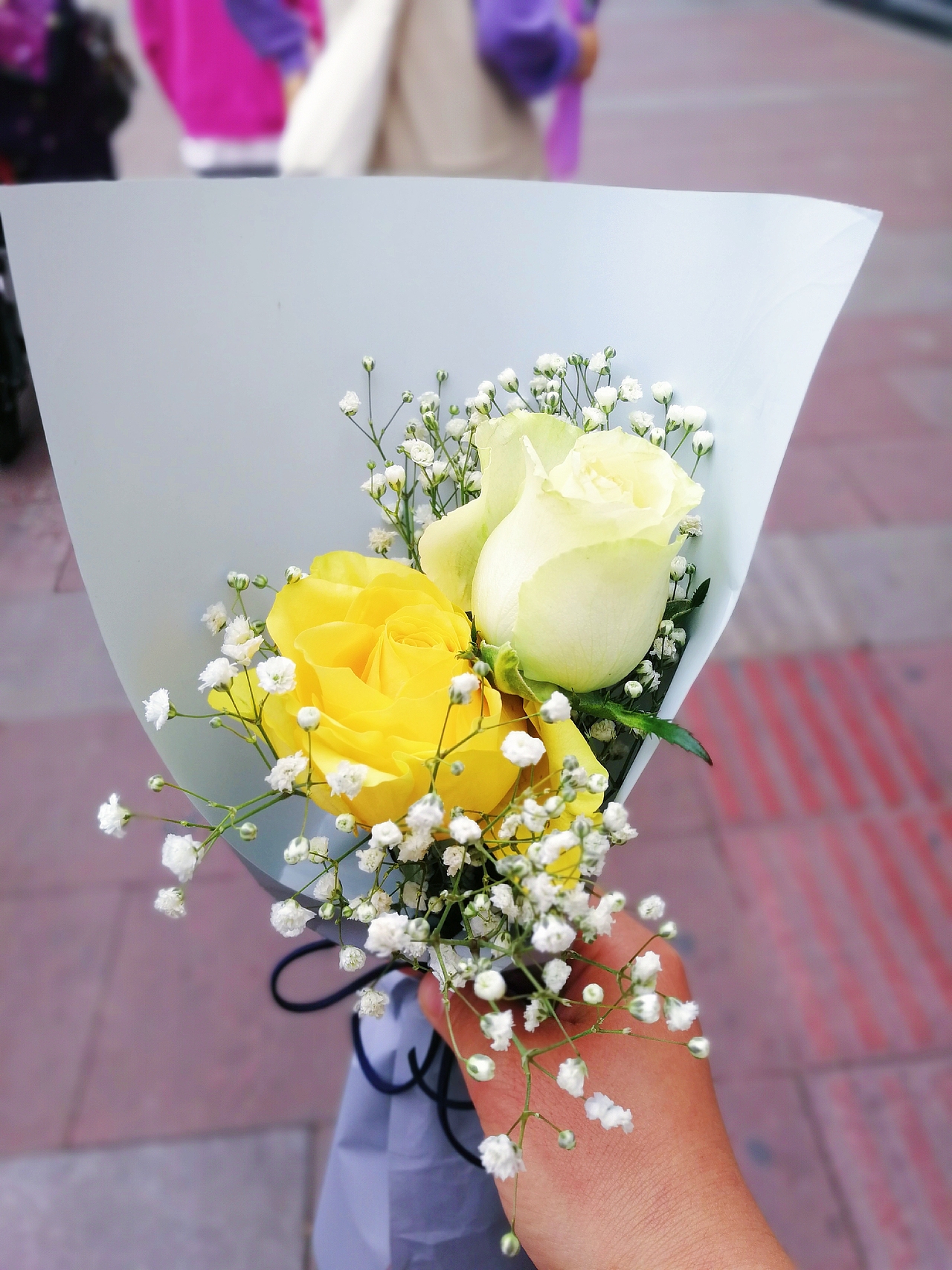 送自己的第一束花