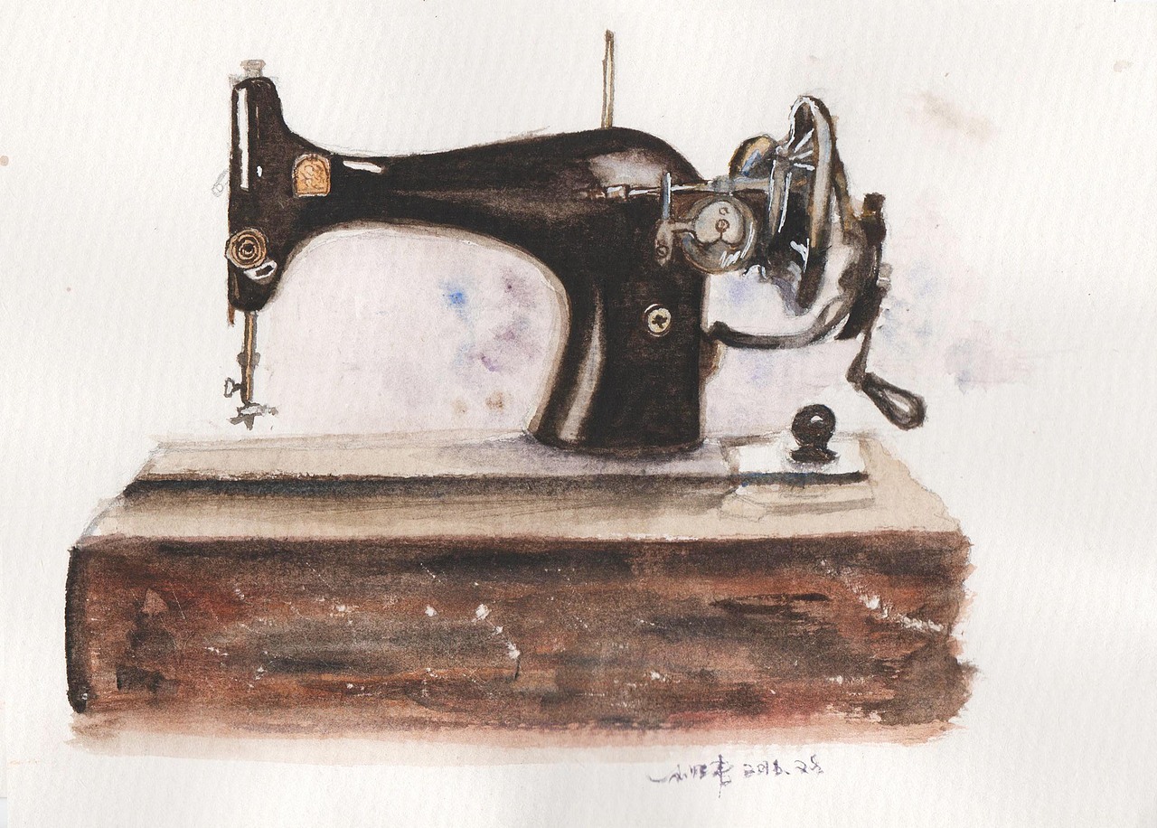 手绘水彩老物件