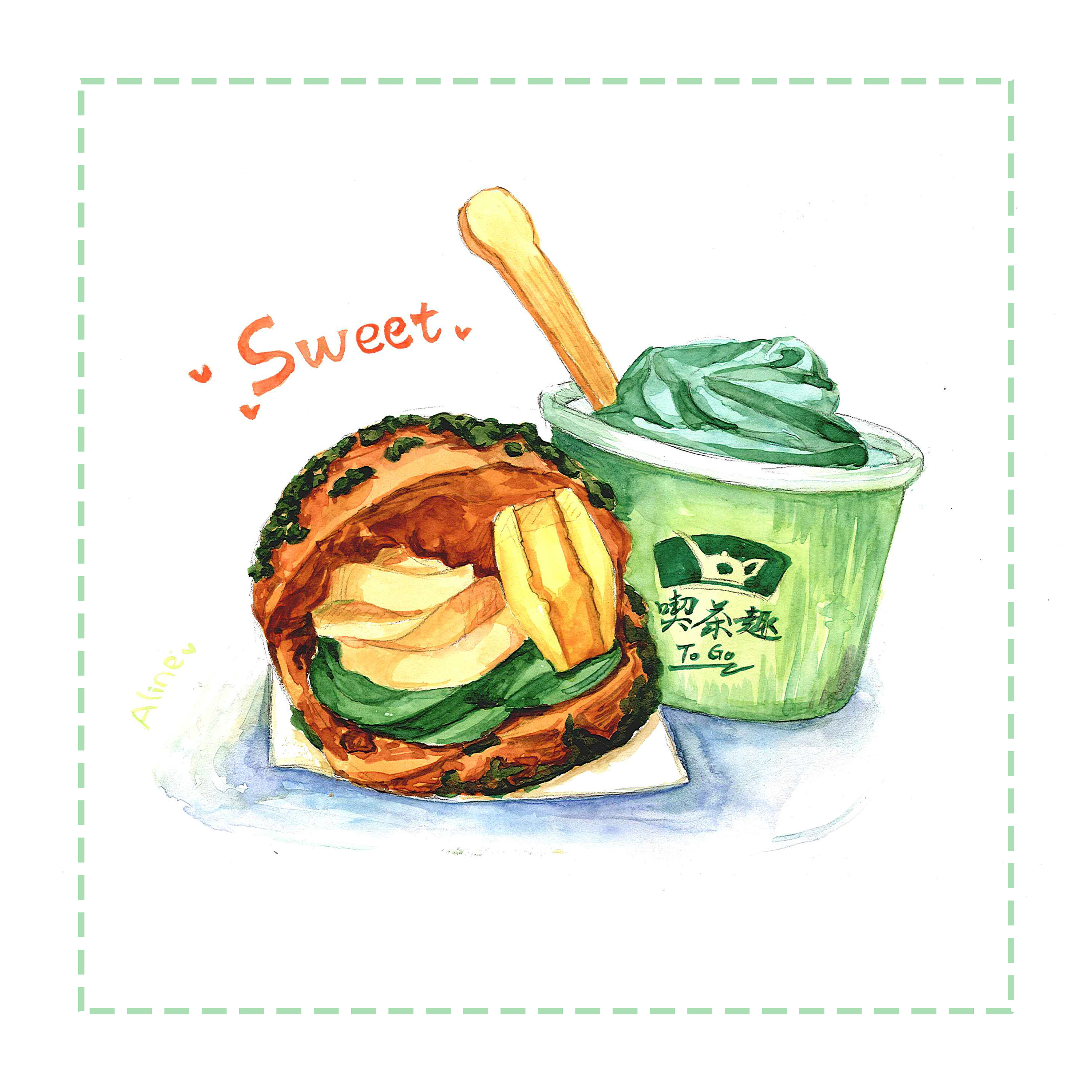 水彩食物|插画|其他插画|阿小琳 - 原创作品 - 站酷 (zcool)