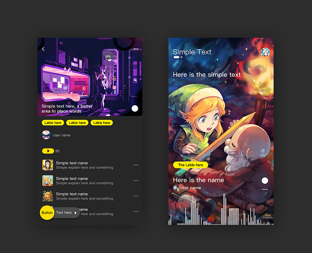 UI界面/模板练习（图ZMTk2Njk5MDAw） - APP界面 - 站酷设计师SSSnake锦鲤原创素材 - 站酷ZCOOL