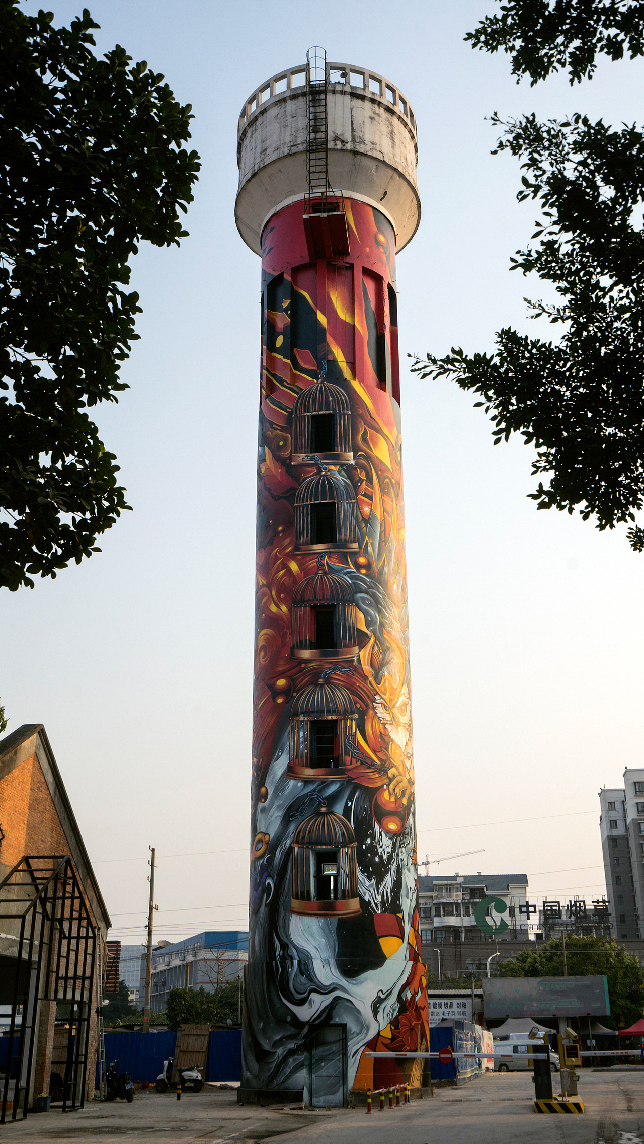 MTS涂鸦团队-如何将一座33米高的水塔变成知名地标建筑（图ZMjE4OTYzNDI0） - 艺术插画 - 站酷设计师MTS_GRAPHIC原创素材 - 站酷ZCOOL