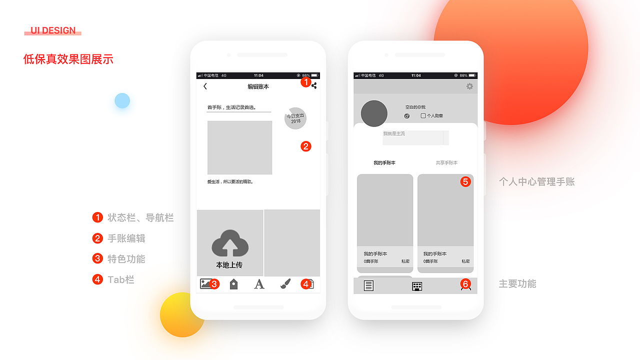低保真静态页面