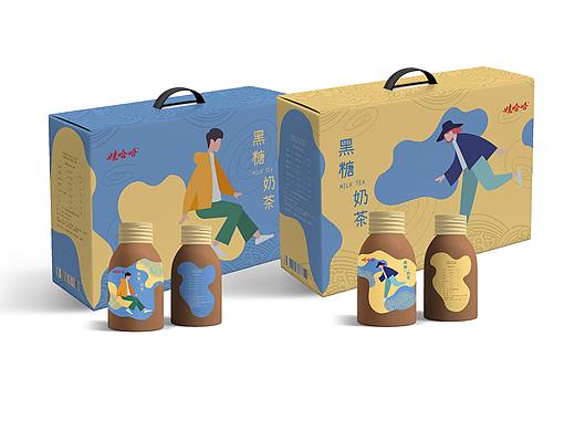 娃哈哈黑糖奶茶