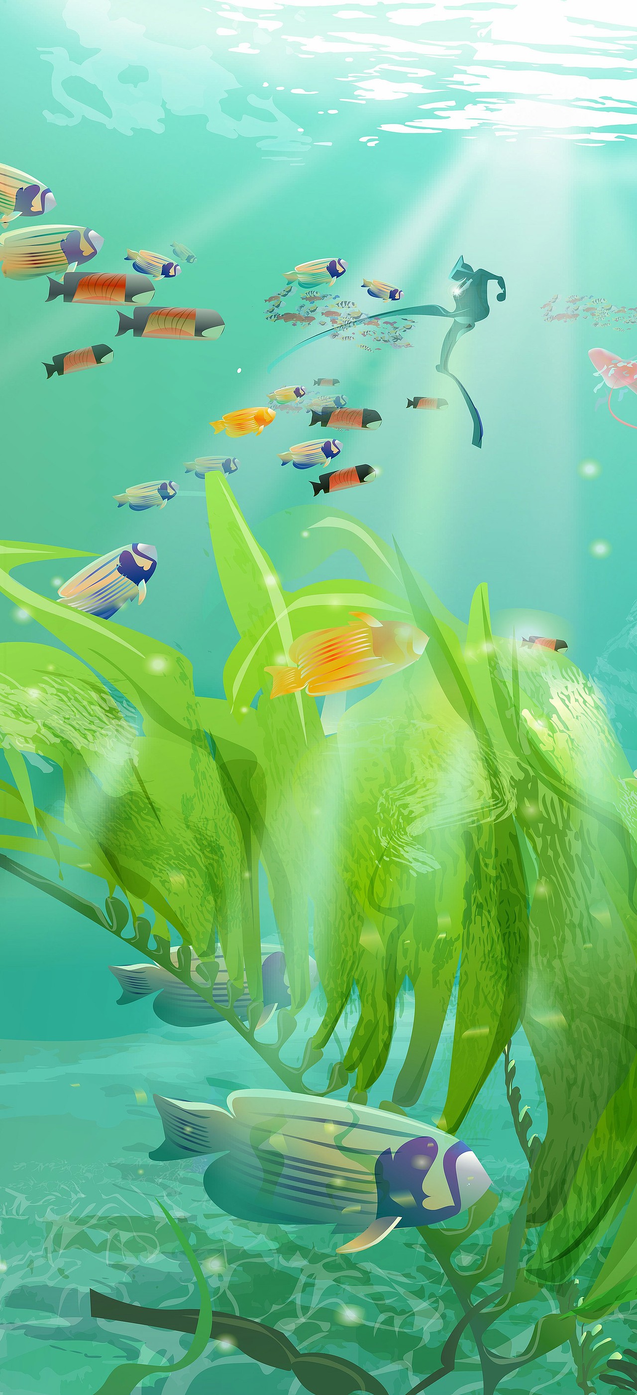 夏日海洋（图ZMjE3MTIyMTgw） - 商业插画 - 站酷设计师非行非色原创素材 - 站酷ZCOOL