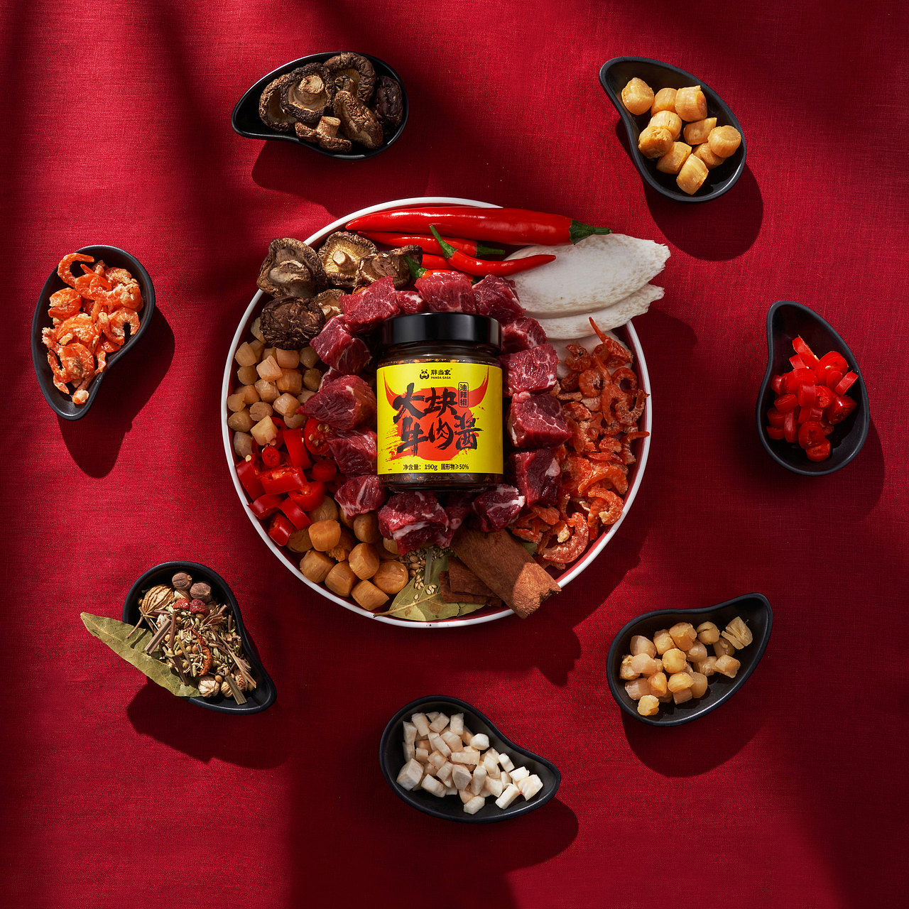 胖当家牛肉酱拍摄