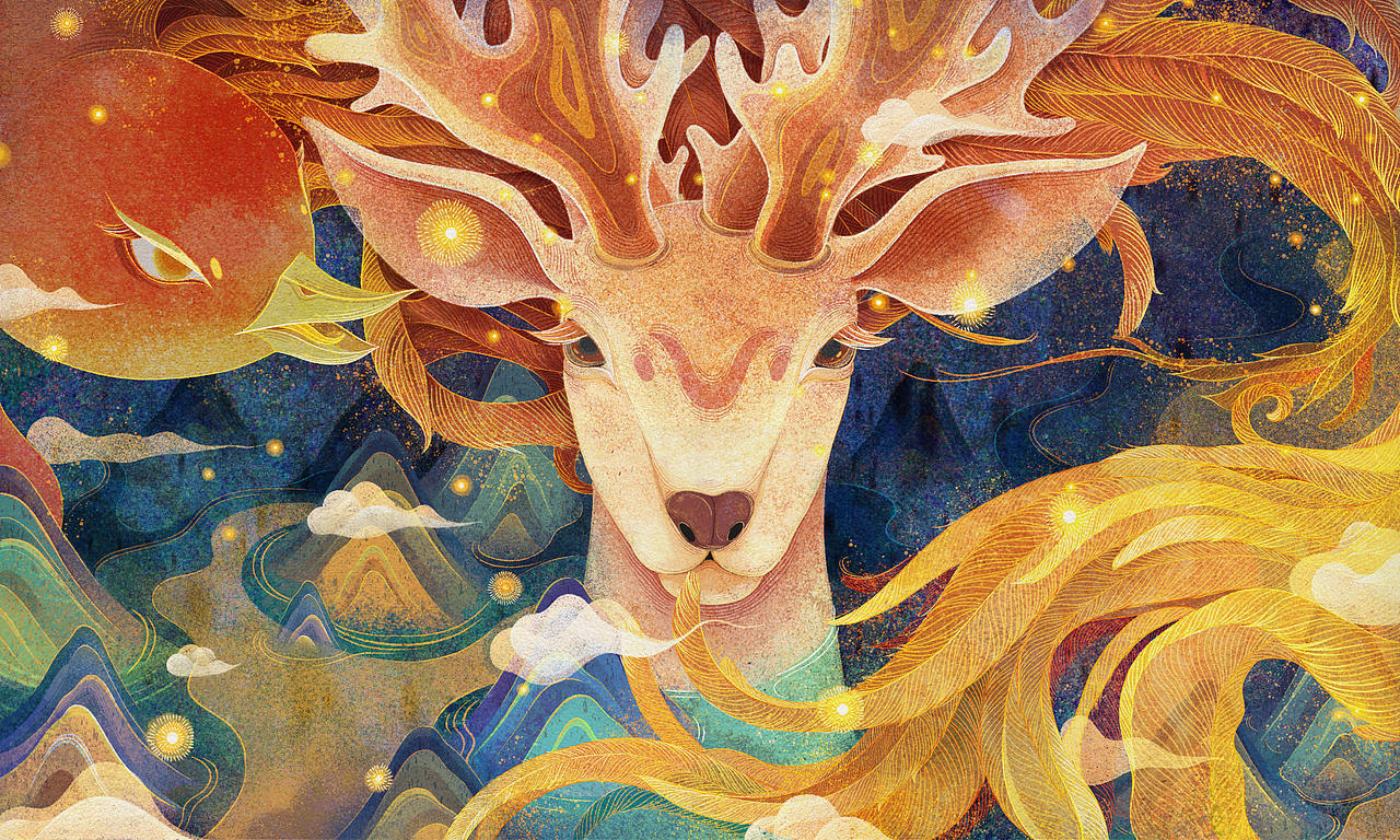 九色鹿绘本（图ZMTYzNDYxMDQw） - 绘本 - 站酷设计师X衫原原创素材 - 站酷ZCOOL