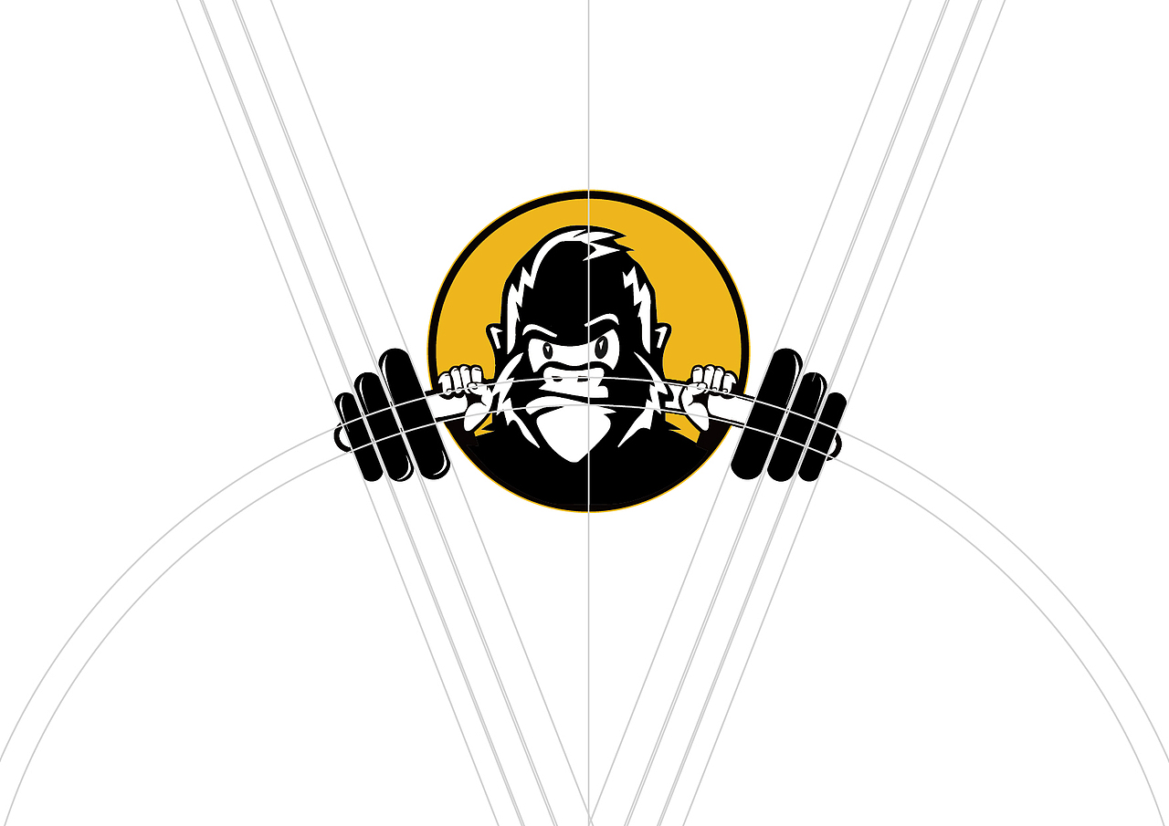 “玩铁猩猩”健身食品logo设计