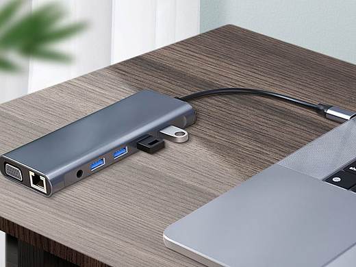type-c12合一扩展坞usb3.0转HDMI手机笔记本集线读卡器