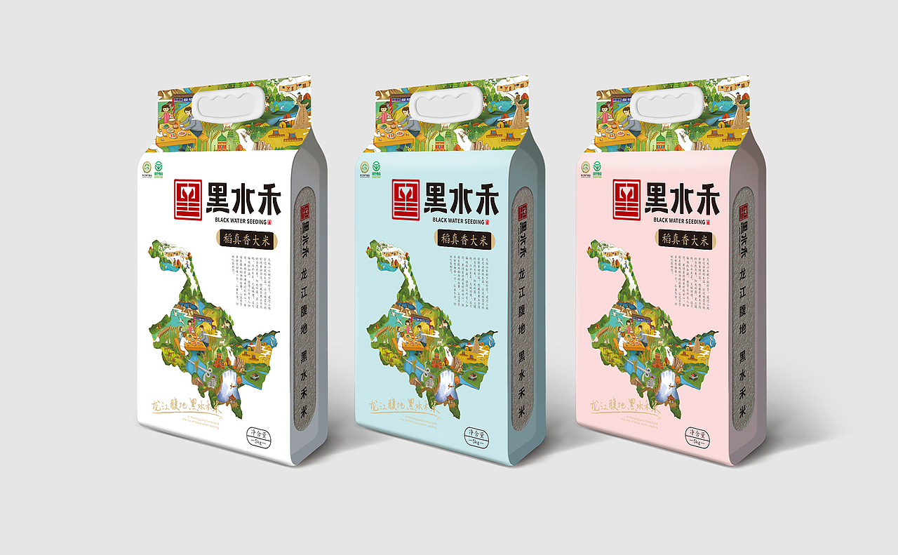 黑水禾——龙江腹地 黑水禾米（图ZMjM5MjY0Njgw） - 品牌 - 站酷设计师缤策原创素材 - 站酷ZCOOL
