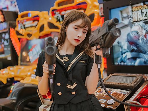 电玩城不良jk少女