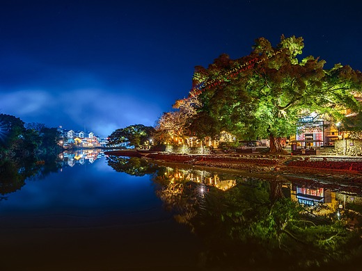 云水谣土楼会所门口新夜景