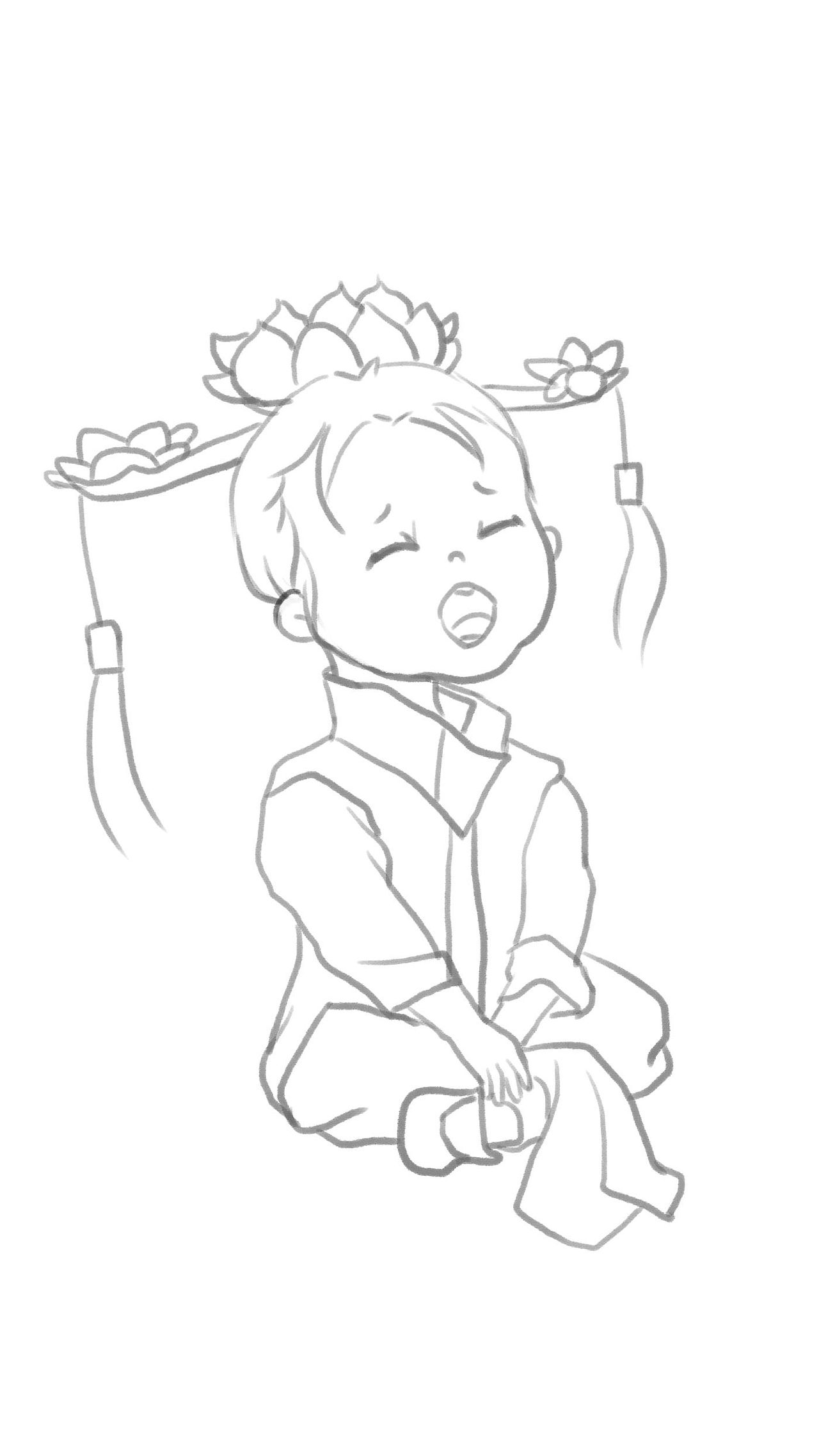 可爱的人类幼崽（图ZMjU3NjIyMDMy） - 创作习作 - 站酷设计师果元插画原创素材 - 站酷ZCOOL