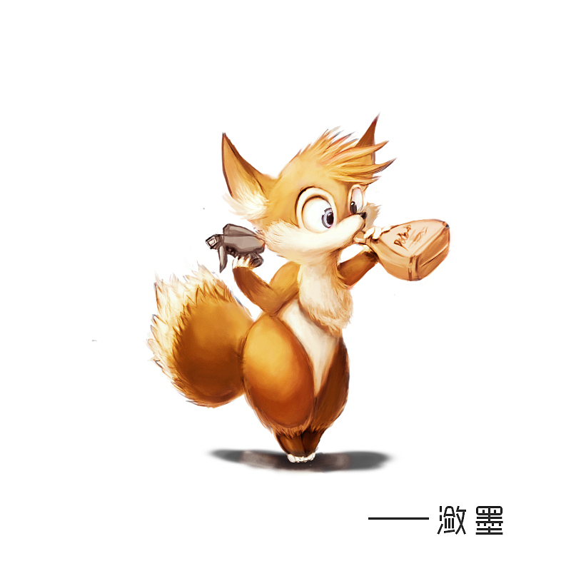 狐貍練習(xí)（圖ZODc4OTkyODg=） - 藝術(shù)插畫 - 站酷設(shè)計(jì)師瀲墨原創(chuàng)素材 - 站酷ZCOOL