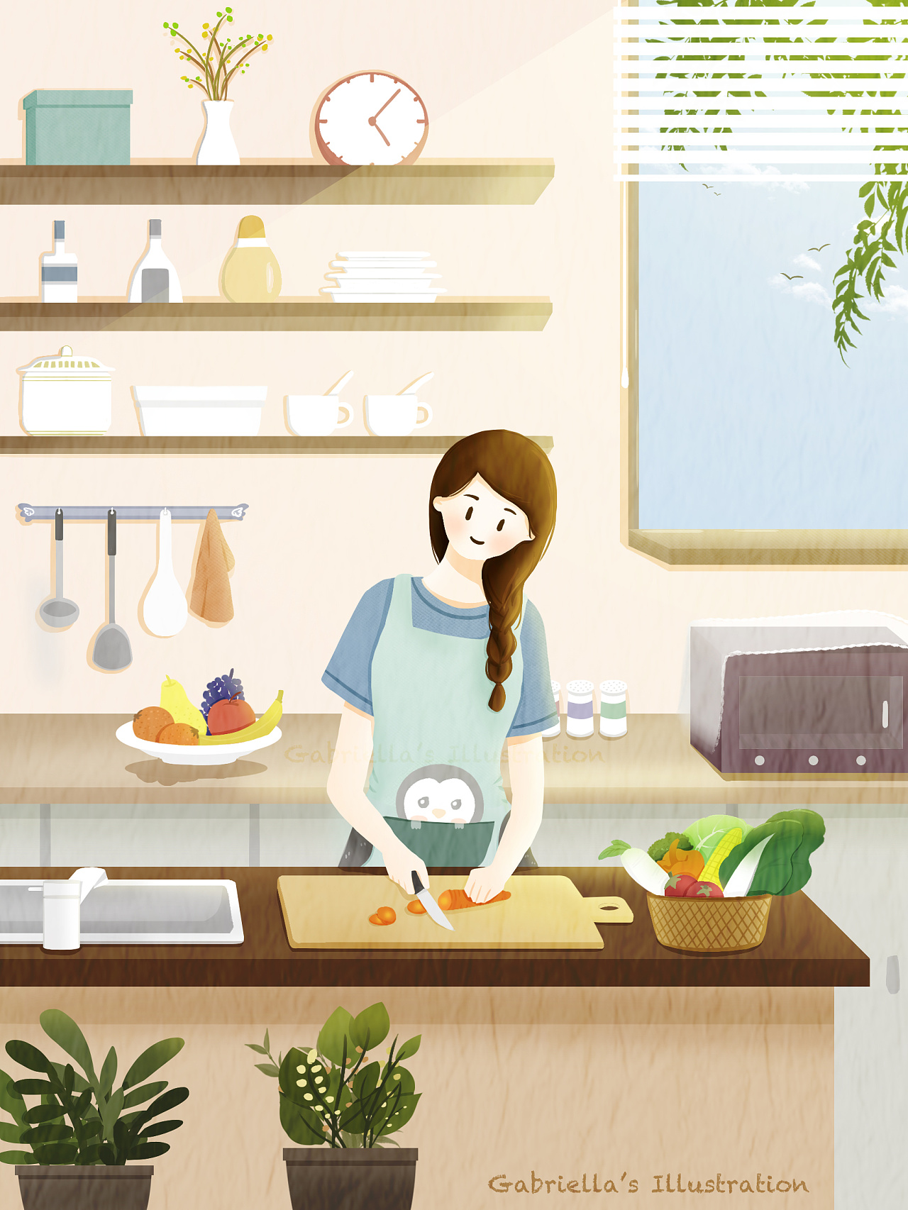 「居家生活系列」阳光配果蔬