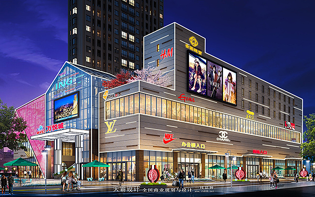 打造步行街设计效果图让你爱上休闲步行|天霸设计分享