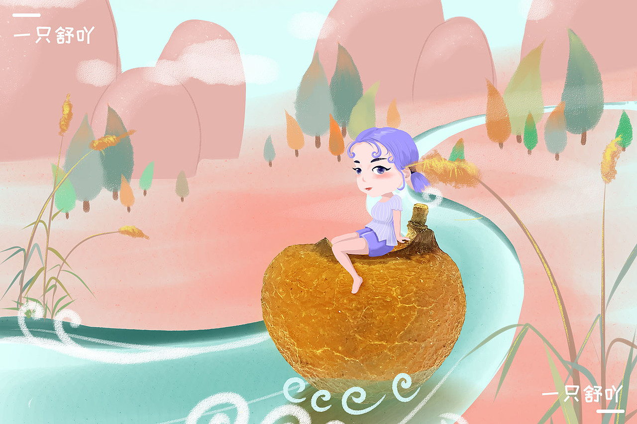 原创插画-无患子手工皂包装