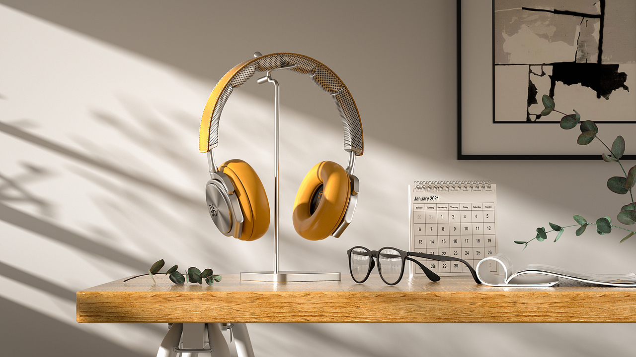 耳机光影|三维|产品|cpengq_原创作品-站酷zcool