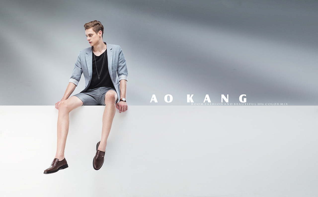 奥康夏款模特拍摄