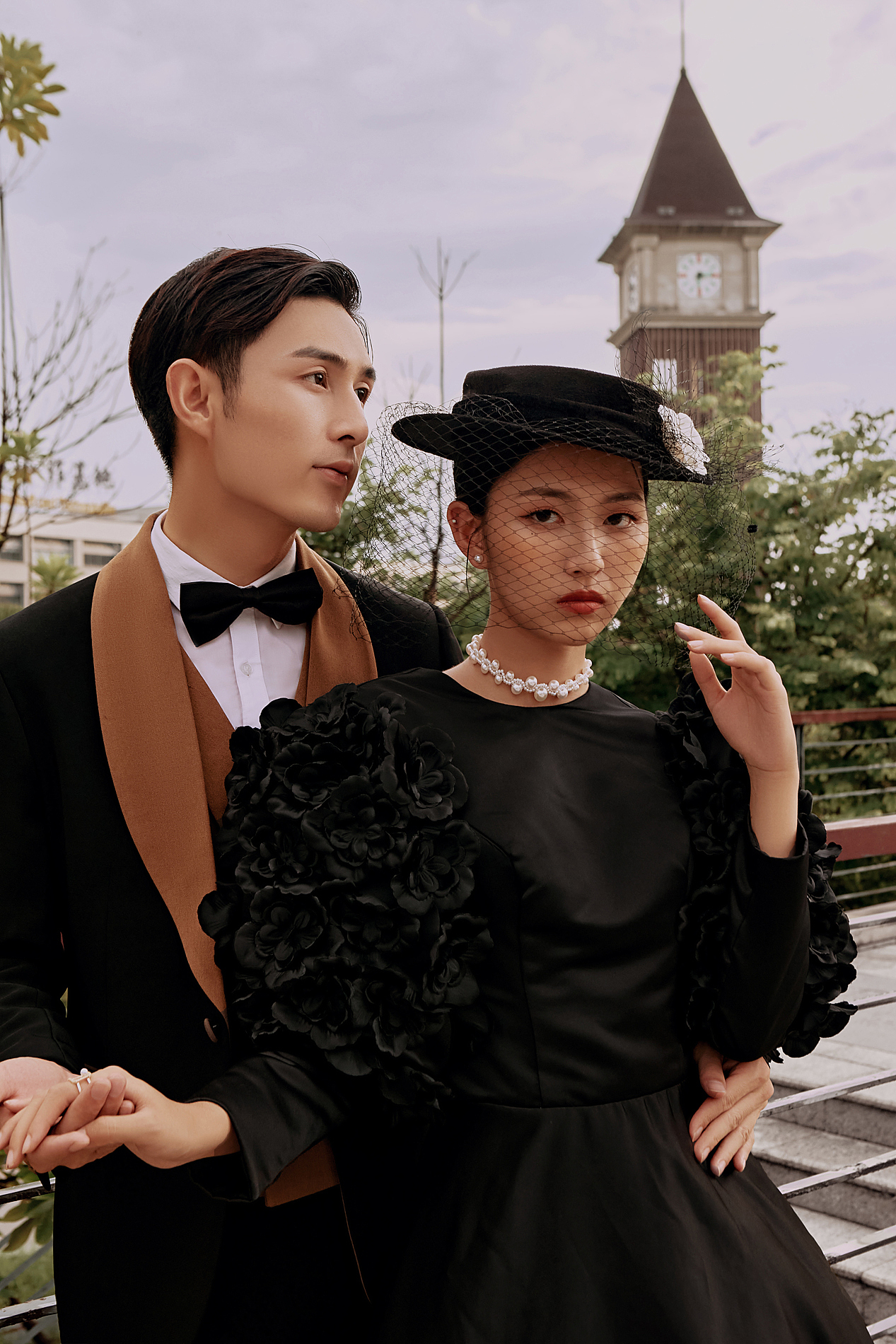 钟楼建筑婚纱照